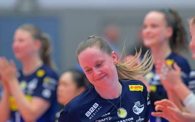 18 04 2026, MVP Suhls Lara Nagels, volleyball, women, final round, Dresdner SC VfB Suhl, c Dresden