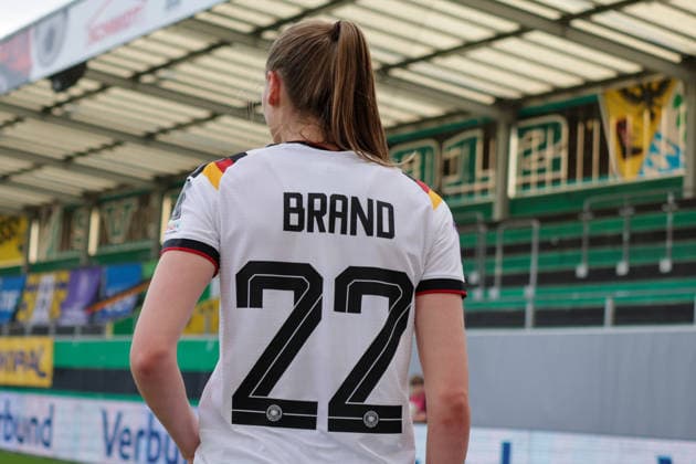 18 04 2026, xgrfx, Soccer World Cup Qualification Women, Austria Germany v l Jule Brand German Womens National Team DFL DFB REGULATIONS PROHIBIT ANY USE OF PHOTOGRAPHS as IMAGE SEQUENCES and or QUASI VIDEO Ried