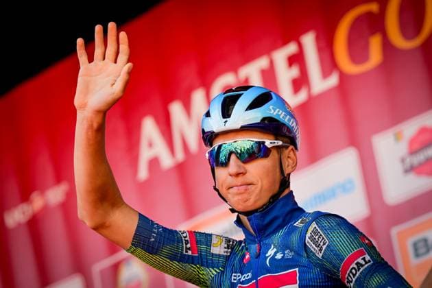 Belgian Mauri Vansevenant of Soudal Quick-Step pictured at the start of the men elite Amstel Gold Race one day cycling race, 257,4 km from Maastricht to Valkenburg, The Netherlands, Sunday 19 April 2026. DIRKxWAEM  x171305925x