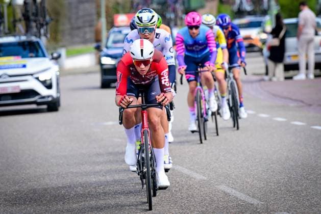 Dutch Huub Artz of Lotto-Intermarche pictured in action during the men elite Amstel Gold Race one day cycling race, 257,4 km from Maastricht to Valkenburg, The Netherlands, Sunday 19 April 2026. DIRKxWAEM  x171312683x
