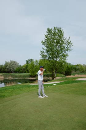 GOLF - AUT Int. Foursome Championship ATZENBRUGG,AUSTRIA,19.APR.26 - GOLF - Austrian International Foursome Championship, Diamond Country Club. Image shows Peter Steinhardt (AUT).  GEPAxpictures xAlexanderxSolc