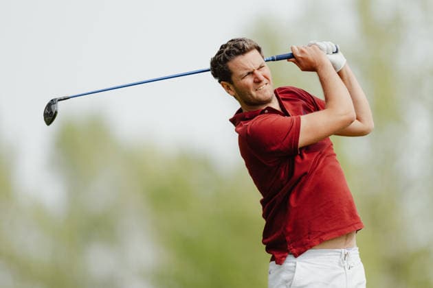 GOLF - AUT Int. Foursome Championship ATZENBRUGG,AUSTRIA,19.APR.26 - GOLF - Austrian International Foursome Championship, Diamond Country Club. Image shows Maximilian Aichekburg (AUT).  GEPAxpictures xAlexanderxSolc
