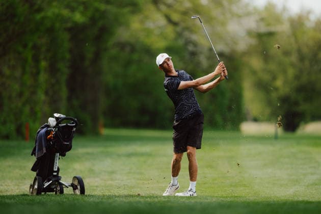GOLF - AUT Int. Foursome Championship ATZENBRUGG,AUSTRIA,19.APR.26 - GOLF - Austrian International Foursome Championship, Diamond Country Club. Image shows Alexander Stroeher (AUT).  GEPAxpictures xAlexanderxSolc