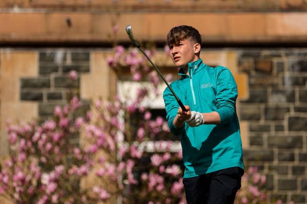 REPRO FREE *PRESS RELEASE NO REPRODUCTION FEE* EDITORIAL USE ONLY Flogas Irish Boys Amateur Open Championship, Malone Golf Club, Belfast 19 4 2026 Ruairi Cooper Ruairi Cooper 19 4 2026  Copyright: x INPHO RyanxByrnex RB2_8701