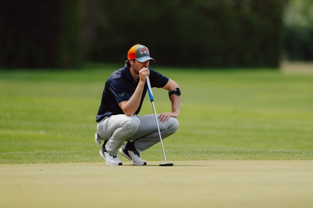 GOLF - AUT Int. Foursome Championship ATZENBRUGG,AUSTRIA,19.APR.26 - GOLF - Austrian International Foursome Championship, Diamond Country Club. Image shows Paul Kaineder (AUT).  GEPAxpictures xAlexanderxSolc