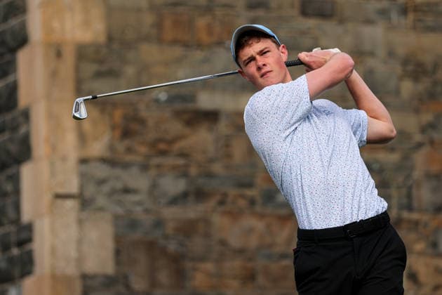 REPRO FREE *PRESS RELEASE NO REPRODUCTION FEE* EDITORIAL USE ONLY Flogas Irish Boys Amateur Open Championship, Malone Golf Club, Belfast 19 4 2026 Danny Lyne Danny Lyne 19 4 2026  Copyright: x INPHO RyanxByrnex RB2_8931