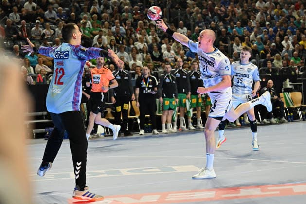 Handball, DHB Cup, match for 3rd place, TBV Lemgo Lippe - SC Magdeburg