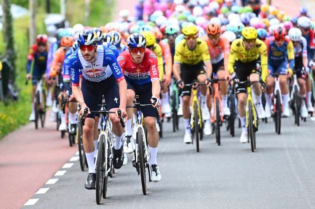 Amstel Gold Race 2026 Cycling Race VALKENBURG, THE NETHERLANDS - APRIL 19 : Van Poppel Danny (NED) of Red Bull - BORA - Hansgrohe during the 60th edition of Amstel Gold Race an UCI World Tour 1.UWT one day cycling road race for Men Elite of 220 km with start in Maastricht and finish in Valkenburg on April 19, 2026 in Valkenburg, The Netherlands, 19 04 2026 ( Motordriver Kenny Verfaillie - Valkenburg The Netherlands  Copyright: xVincentxKalutx