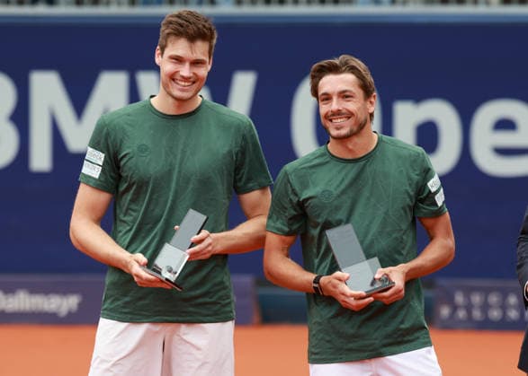 Jakob Schnaitter, Mark Wallner, Men Doubles, Men s Doubles, Award Ceremony, Presentation Tennis BMW Open 2026 ATP 500 MTTC Iphitos Munich Bavaria Germany April 19, 2026 Copyright: xJuergenxHasenkopfx
