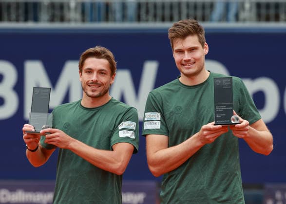 Jakob Schnaitter, Mark Wallner, Men Doubles, Men s Doubles, Award Ceremony, Presentation Tennis BMW Open 2026 ATP 500 MTTC Iphitos Munich Bavaria Germany April 19, 2026 Copyright: xJuergenxHasenkopfx