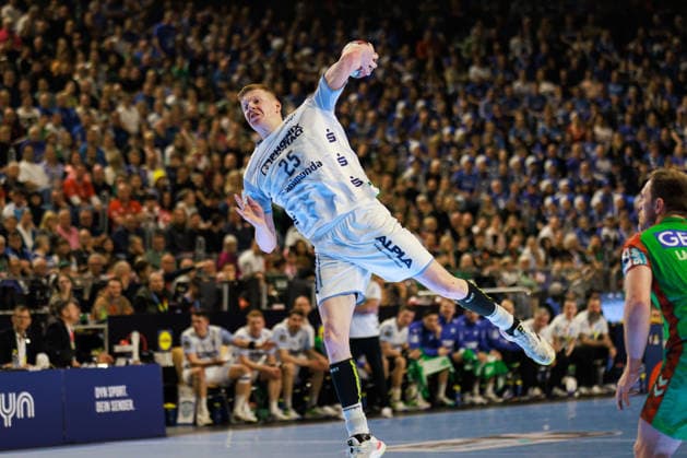 Niels VERSTEIJNEN TBV Lemgo Lippe, 25 scores a goal, Action, Goal throw GER, TBV Lemgo Lippe vs SC Magdeburg, Handball, DHB Pokal, LIDL Final4, Match for 3rd place, Match time 2025 2026, 19 04 2026, GER, TBV Lemgo Lippe vs SC Magdeburg, Handball, DHB Pokal, LIDL Final4, Match for 3rd place, Match time 2025 2026, 19 04 2026, Cologne Copyright: xEibnerxPressefoto OliverxSchmidtx EP_OST