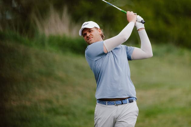 GOLF - AUT Int. Foursome Championship ATZENBRUGG,AUSTRIA,19.APR.26 - GOLF - Austrian International Foursome Championship, Diamond Country Club. Image shows Vincent Wilhelm (GER).  GEPAxpictures xAlexanderxSolc