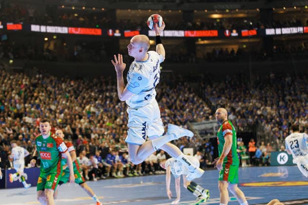 Leve CARSTENSEN TBV Lemgo Lippe, 21 scores a goal, action, goal throw GER, TBV Lemgo Lippe vs SC Magdeburg, handball, DHB Pokal, LIDL Final4, match for 3rd place, match time 2025 2026, 19 04 2026, GER, TBV Lemgo Lippe vs SC Magdeburg, handball, DHB Pokal, LIDL Final4, match for 3rd place, match time 2025 2026, 19 04 2026, Cologne Copyright: xEibnerxPressefoto OliverxSchmidtx EP_OST