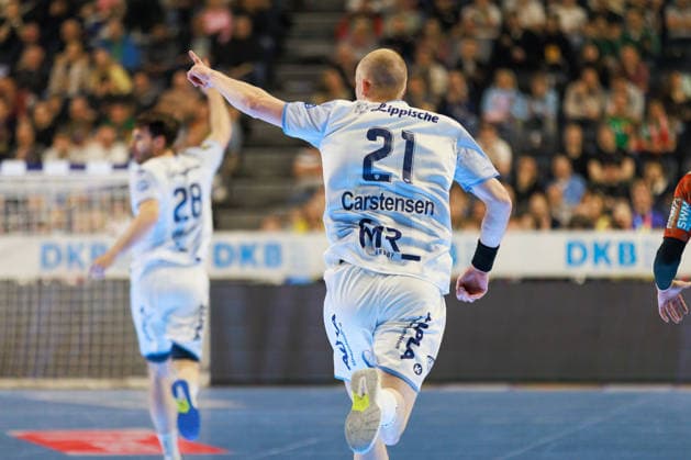 Leve CARSTENSEN TBV Lemgo Lippe, 21 jubilation, joy, passion, success, emotion, enthusiasm, positive emotions GER, TBV Lemgo Lippe vs SC Magdeburg, handball, DHB Cup, LIDL Final4, match for third place, 2025 2026 season, 19 04 2026, GER, TBV Lemgo Lippe vs SC Magdeburg, handball, DHB Cup, LIDL Final4, match for third place, 2025 2026 season, 19 04 2026, Cologne Copyright: xEibnerxPressefoto OliverxSchmidtx EP_OST