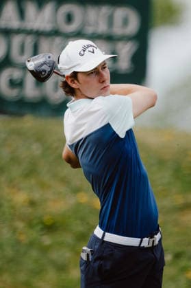 GOLF - AUT Int. Foursome Championship ATZENBRUGG,AUSTRIA,19.APR.26 - GOLF - Austrian International Foursome Championship, Diamond Country Club. Image shows Alexander Strieder (AUT).  GEPAxpictures xAlexanderxSolc