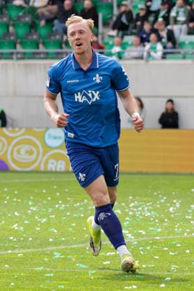 19 04 2026, xgrfx, Soccer 2 Bundesliga, SpVgg Greuther Fuerth SV Darmstadt 98 v l Tor, Isac Lidberg SV Darmstadt DFL DFB REGULATIONS PROHIBIT ANY USE OF PHOTOGRAPHS as IMAGE SEQUENCES and or QUASI VIDEO Fuerth