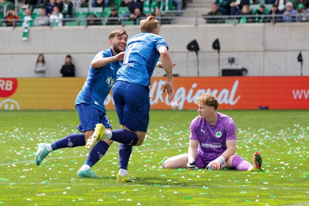 19 04 2026, xgrfx, Soccer 2 Bundesliga, SpVgg Greuther Fuerth SV Darmstadt 98 v l Tor, Isac Lidberg SV Darmstadt DFL DFB REGULATIONS PROHIBIT ANY USE OF PHOTOGRAPHS as IMAGE SEQUENCES and or QUASI VIDEO Fuerth