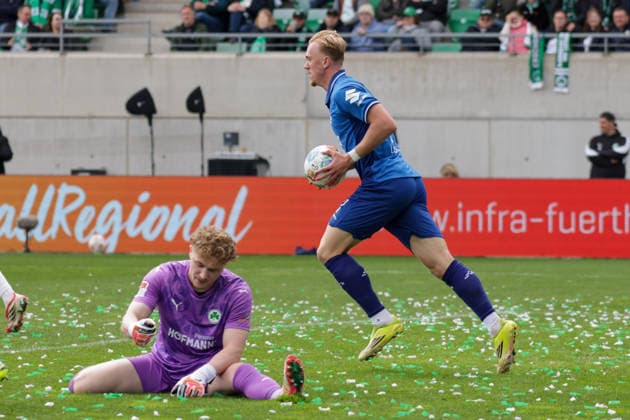 19 04 2026, xgrfx, Soccer 2 Bundesliga, SpVgg Greuther Fuerth SV Darmstadt 98 v l Tor, Isac Lidberg SV Darmstadt DFL DFB REGULATIONS PROHIBIT ANY USE OF PHOTOGRAPHS as IMAGE SEQUENCES and or QUASI VIDEO Fuerth