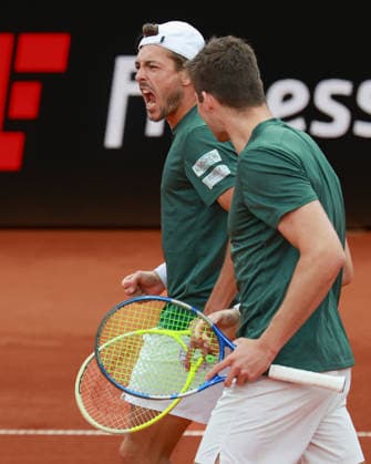 Jakob Schnaitter (umgedrehte Kappe), Mark Wallner, Herren Doppel, Men s Doubles, Endspiel, Final Tennis - BMW Open 2026 - ATP, Tennis Herren 500 - MTTC Iphitos - Muenchen - Bayern - Deutschland - 19 April 2026. *** Jakob Schnaitter upside down cap , Mark Wallner, Men doubles, Men s Doubles, Final, Final Tennis BMW Open 2026 ATP 500 MTTC Iphitos Munich Bavaria Germany April 19, 2026 Copyright: xJuergenxHasenkopfx
