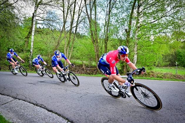 Dutch Danny Van Poppel of Red Bull-BORA-hansgrohe pictured in action during the men elite Amstel Gold Race one day cycling race, 257,4 km from Maastricht to Valkenburg, The Netherlands, Sunday 19 April 2026. DIRKxWAEM  x171325306x