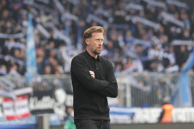 Head Coach Lars Kornetka Eintracht Braunschweig Football, Men, Season 2025 2026 2 BL, Eintracht Stadion, Eintracht Braunschweig vs Hertha BSC Berlin DFL REGULATIONS PROHIBIT ANY USE OF PHOTOGRAPHS AS IMAGE SEQUENCES AND OR QUASI VIDEO