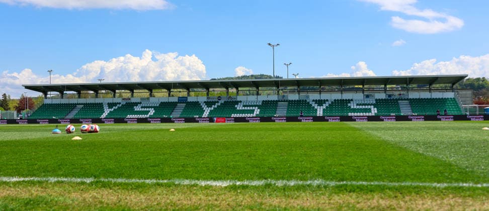 Fussball: Schweiz: Schweizer Cup 2025 2026 - Halbfinale, 19.04.2026 - Yverdon FC vs. FC St. Gallen 1879 - Stade Municipal (Yverdon-les-Bains, Schweiz); Das Stadioninnere des Stade Municipal Yverdon-les-Bains Stade Municipal Waadt Schweiz *** Soccer Switzerland Swiss Cup 2025 2026 Semifinal, 19 04 2026 Yverdon Sport FC vs FC St Gallen 1879 Stade Municipal Yverdon les Bains, Switzerland The stadium interior of the Stade Municipal Yverdon les Bains Stade Municipal Vaud Switzerland Copyright: xAmiirxAmedjouax