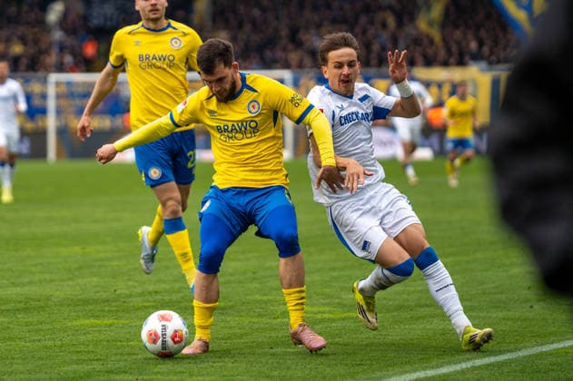 Germany Soccer, 2 Bundesliga, Matchday 30 2025 26, Eintracht Braunschweig Hertha BSC on 19 04 in Braunschweig, Eintracht Stadion Mehmet Aydin Eintracht Braunschweig 8 Copyright: xSvenxHeidmannx