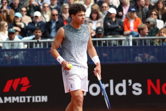 Monachium 19.04.2026. Tenis BMW OPEN MUNICH Tennis BMW OPEN MUNICH Nz Ben Shelton Fot. Kacper Staniec NEWSPIX.PL --- newspix.pl POLAND OUT! 