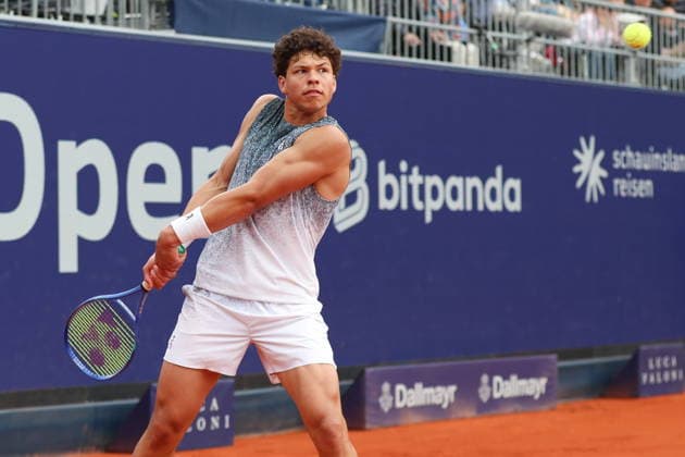Monachium 19.04.2026. Tenis BMW OPEN MUNICH Tennis BMW OPEN MUNICH Nz Ben Shelton Fot. Kacper Staniec NEWSPIX.PL --- newspix.pl POLAND OUT! 