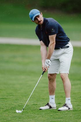 GOLF - AUT Int. Foursome Championship ATZENBRUGG,AUSTRIA,19.APR.26 - GOLF - Austrian International Foursome Championship, Diamond Country Club. Image shows Sebastian Schroll (AUT).  GEPAxpictures xAlexanderxSolc