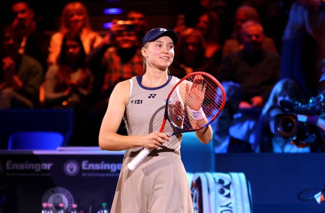 19 04 2026, Germany, Stuttgart, Porsche Tennis Grand Prix 2026, final, winner Elena Rybakina KAZ cheers, jubilation, happy about the victory
