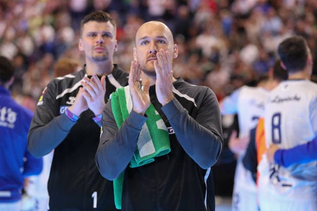 19 04 2026, xgox, Handball DHB Pokal match 3rd place SC Magdeburg TBV Lemgo Lippe emspor, v l Christian O Sullivan Magdeburg, 24 disappointed, looks disappointed, disappointed Koeln
