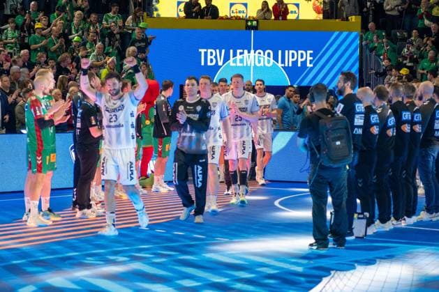 Award ceremony, TBV Lemgo Lippe, 3rd place, TBV Lemgo Lippe SC Magdeburg, DHB Pokal Maenner, Herren, 6 Spieltag, Spiel um Platz 3, Daikin HBL, Lidl Final 4, 19 04 2026 Köln NRW Germany Copyright: xkolbert-press MartinxWdziecznyx