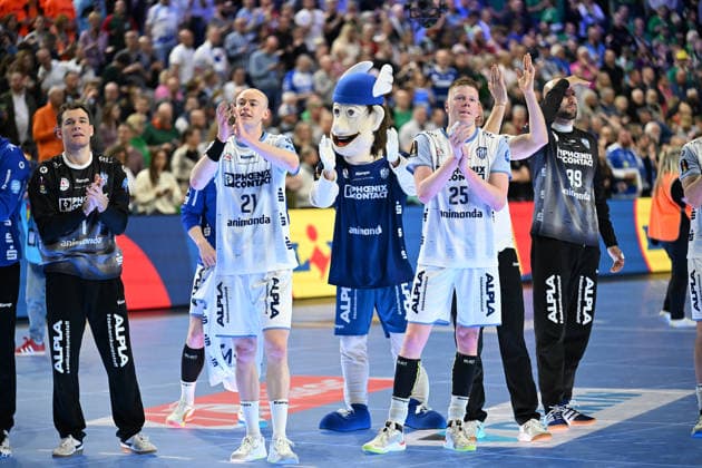 GER, Lanxess Arena Koeln, HBL, LIDL FINAL4, Men, match for 3rd place, TBV Lemgo Lippe vs SC Magdeburg 19 04 2026, Lanxess Arena , Koeln , GER, Lanxess Arena Koeln, HBL, LIDL FINAL4, Men, match for 3rd place, TBV Lemgo Lippe vs SC Magdeburg , in the picture after the end of the match the Lemgo team is happy about the victory and 3rd place nordphotoxGmbHx xMeuter nph00351