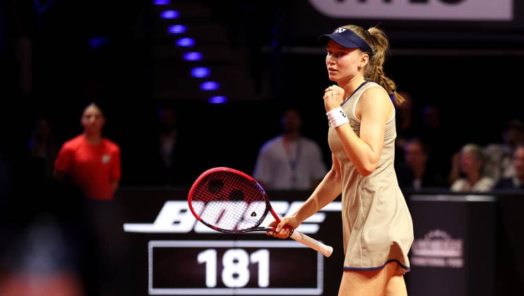 19 04 2026, Germany, Stuttgart, Porsche Tennis Grand Prix 2026, final, winner Elena Rybakina KAZ cheers, jubilation