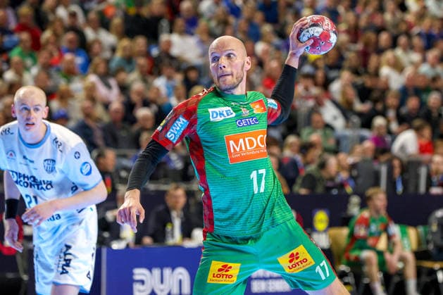 19 04 2026, xsscx, Handball, DHB Pokal Lidl Final4, Match for 3rd place, TBV Lemgo Lippe SC Magdeburg, Season 2025 2026 Men, Lanxess Arena, Cologne Tim Hornke SC Magdeburg 17 at the throw Photo xSandraxScherningxPressefotoKochx Nordrhein Westfalen Germany