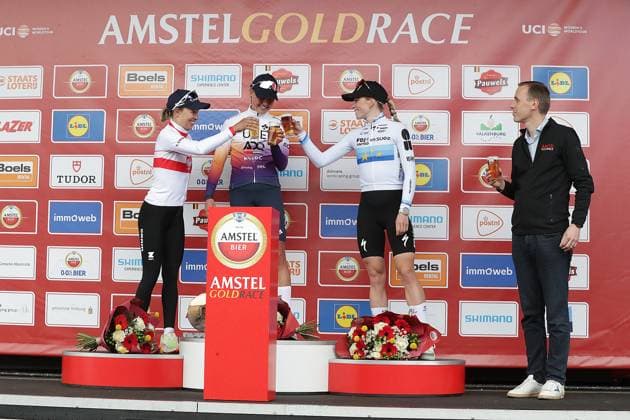 Valkenburg, 19-04-2026, cycling, Amstel Gold Race, women, Paula Blasi wins, with Kasia Niewiadoma in second place and Demi Vollering in third. Amstel Gold Race 2026 Women  x203153211x Copyright: