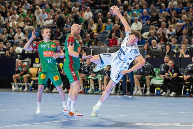 Joel Willecke, Kreislaeufer TBV Lemgo Lippe 24 , TBV Lemgo Lippe SC Magdeburg, DHB Pokal Maenner, Herren, 6 Spieltag, Spiel um Platz 3, Daikin HBL, Lidl Final 4, 19 04 2026 Köln NRW Germany Copyright: xkolbert-press MartinxWdziecznyx