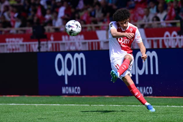 FOOTBALL : AS Monaco VS AJ Auxerre - Ligue 1 McDonald s - 19 04 2026 Maghnes Akliouche (ASM) - Ligue 1 McDonald s match between AS Monaco and AJ Auxerre on April 19, 2026 at the Louis II Stadium in Monaco. MonacoMonaco  Copyright: xWilliamxCannarellax