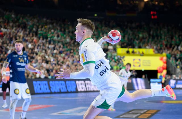 Lasse ANDERSSON B Action Final Füchse Berlin B Bergischer HC BHC , on 19 04 2026 Handball DHB Pokal Final4 2026, from 18 04 19 04 2026 in Cologne Germany Â