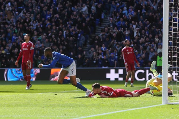 Beto of Everton celebrates scoring their sides first goal Everton v Liverpool, Premier League, Football, Hill Dickinson Stadium, Liverpool, UK - 19 Apr 2026Liverpool Hill Dickinson Stadium United Kingdom EDITORIAL USE ONLY No use with unauthorised audio, video, data, fixture lists, club league logos or live services. Online in-match use limited to 120 images, no video emulation. No use in betting, games or single club league player publications. Copyright: xPhilxOldham Shutterstockx 16832209bb