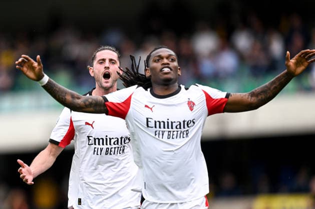 Mg Verona 19 04 2026 - campionato di calcio Serie A Hellas Verona-Milan foto Matteo Gribaudi Image nella foto: esultanza gol Adrien Rabiot 