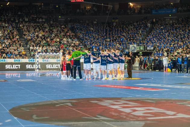 Before the match, Bergischer HC Fuechse Berlin, DHB Pokal Maenner, Men, Matchday 6, Final, Daikin HBL, Lidl Final 4, 19 04 2026 Köln NRW Germany Copyright: xkolbert-press MartinxWdziecznyx