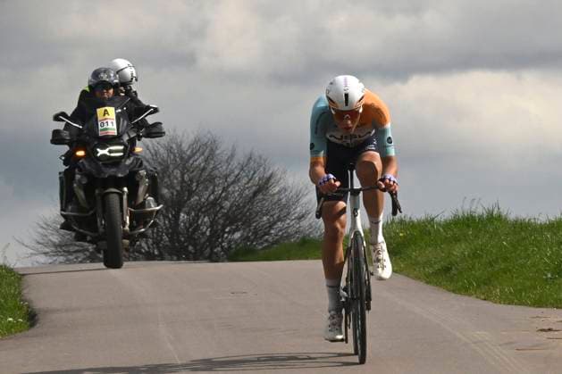 Amstel Gold Race 2026 Cycling Race VALKENBURG, THE NETHERLANDS - APRIL 19 : Frigo Marco (ITA) of NSN Cycling Team during the 60th edition of Amstel Gold Race an UCI World Tour 1.UWT one day cycling road race for Men Elite of 220 km with start in Maastricht and finish in Valkenburg on April 19, 2026 in Valkenburg, The Netherlands, 19 04 2026 ( Motordriver Kenny Verfaillie - Valkenburg The Netherlands  Copyright: xDarioxBelingherix
