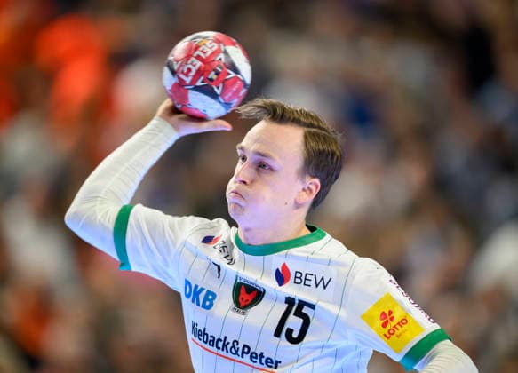 Tobias Groendahl Gröndahl B Action Final Füchse Berlin B Bergischer HC BHC , on 19 04 2026 Handball DHB Pokal Final4 2026, from 18 04 19 04 2026 in Cologne Germany Â