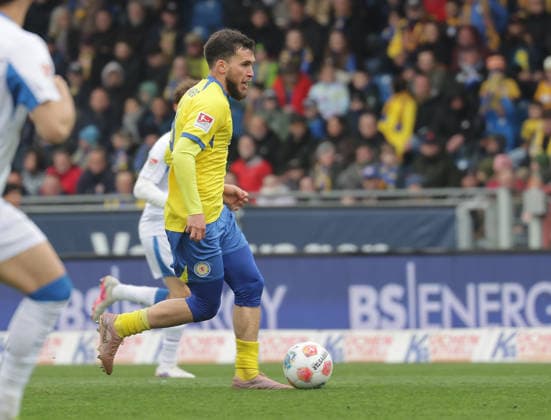 Mehmet Aydin Eintracht Braunschweig Football, Men, Season 2025 2026 2 BL, Eintracht Stadion, Eintracht Braunschweig vs Hertha BSC Berlin 1 1 DFL REGULATIONS PROHIBIT ANY USE OF PHOTOGRAPHS AS IMAGE SEQUENCES AND OR QUASI VIDEO