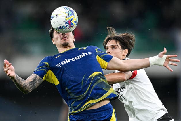 Mg Verona 19 04 2026 - campionato di calcio Serie A Hellas Verona-Milan foto Matteo Gribaudi Image nella foto: Isaac-Samuele Ricci 