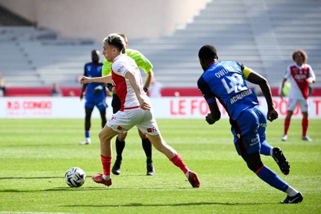 AS Monaco FC v AJ Auxerre - Ligue 1 McDonald s 2025 2026 10 Aleksandr GOLOVIN (asm) during the Ligue 1 McDonald s match between AS Monaco FC and AJ Auxerre at Stade Louis II on April 19, 2026 in Monaco, Monaco. Monaco Monaco  Copyright: xFEPx 776348355
