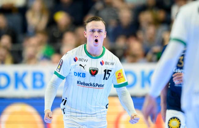 Cheers Tobias Groendahl Gröndahl B Final Füchse Berlin B Bergischer HC BHC , on 19 04 2026 Handball DHB Pokal Final4 2026, from 18 04 19 04 2026 in Cologne Germany Â