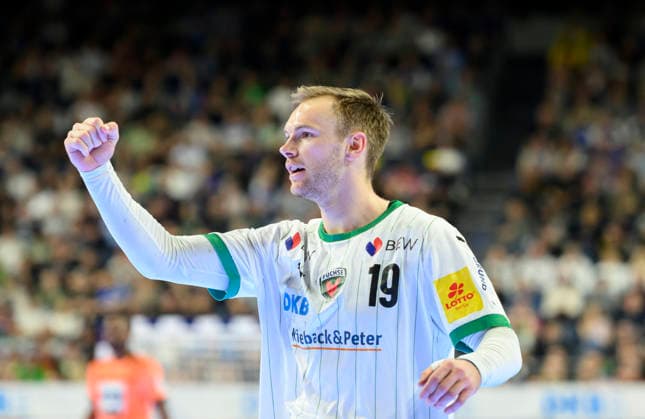 Cheers Mathias GIDSEL B Final Füchse Berlin B Bergischer HC BHC , on 19 04 2026 Handball DHB Pokal Final4 2026, from 18 04 19 04 2026 in Cologne Germany Â